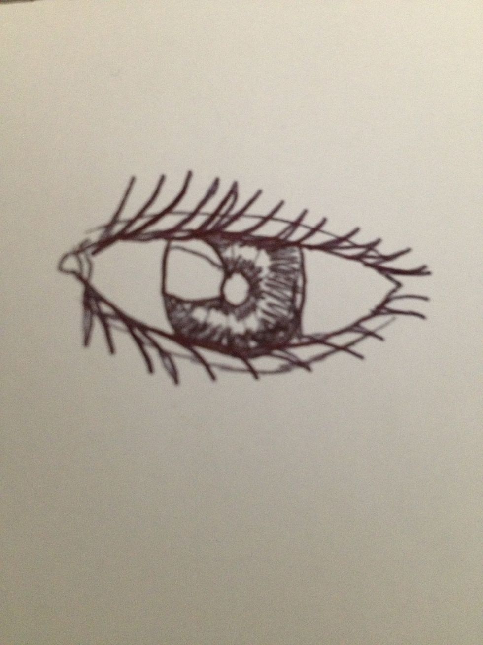 Add eye lashes.