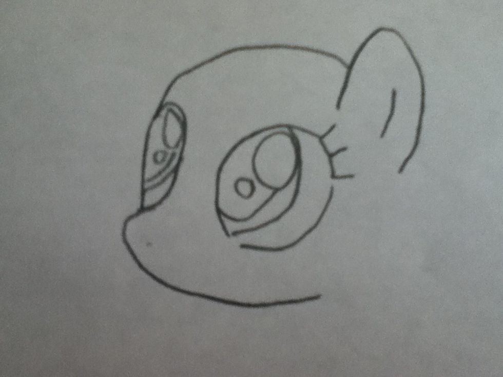 add eyes (sorry about how big it is)