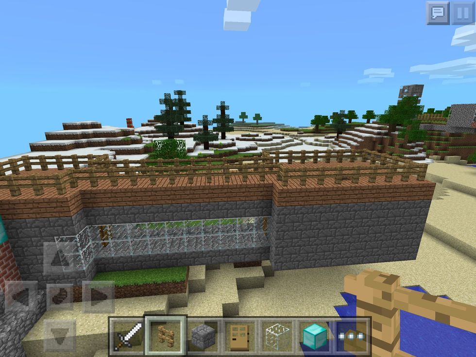 Add fencing to the whole roof.