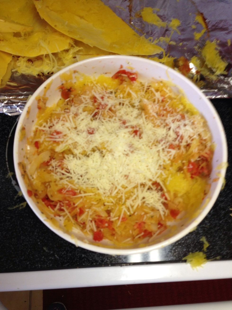 Add feta cheese or parmesean cheese
