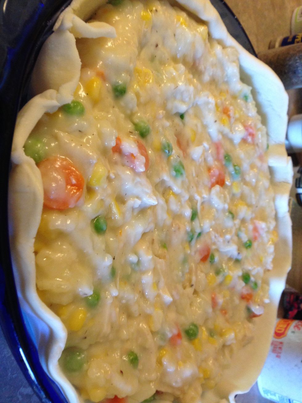 Add filling in the pastry