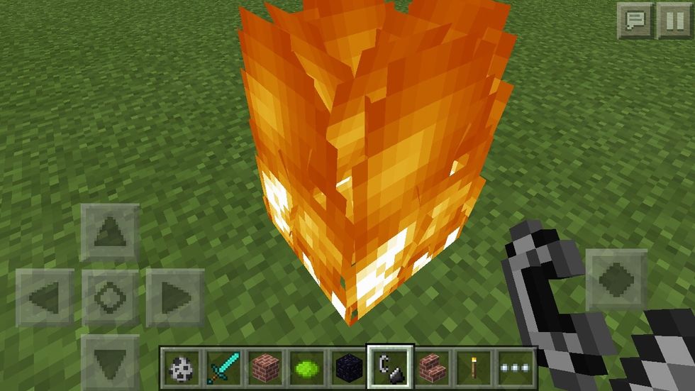 Add fire in a bottom corner.