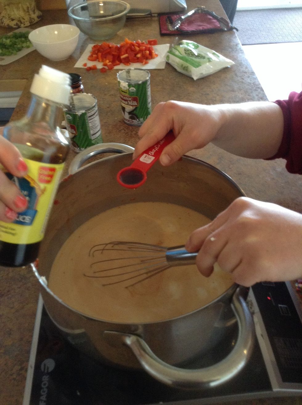 Add fish sauce to pot