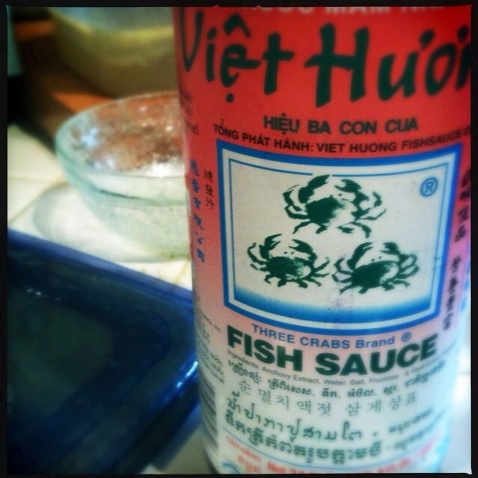 Add fish sauce...