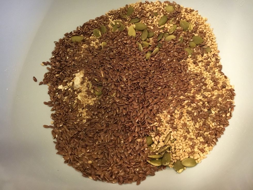 Add flax seeds.