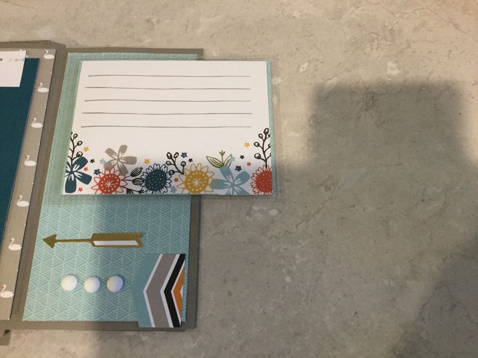 Add flip flap to book!  It will hang over