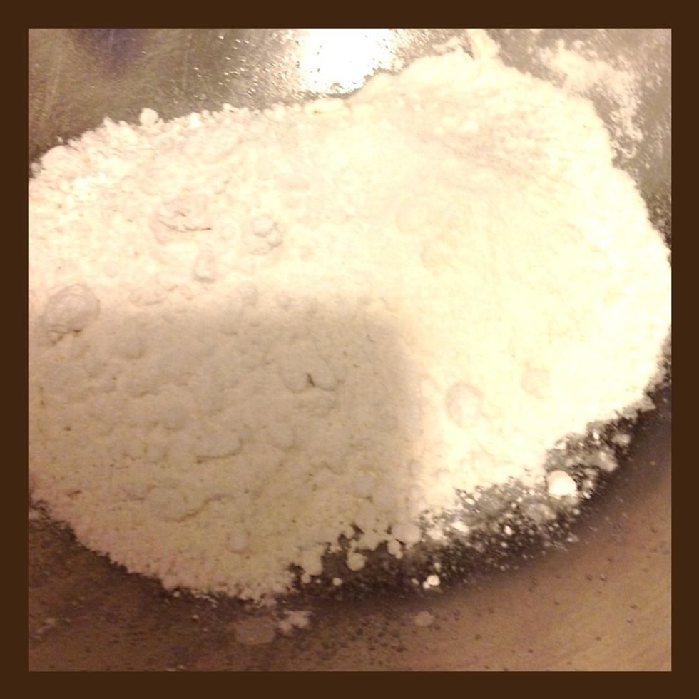 Add flour and salt. Combine.