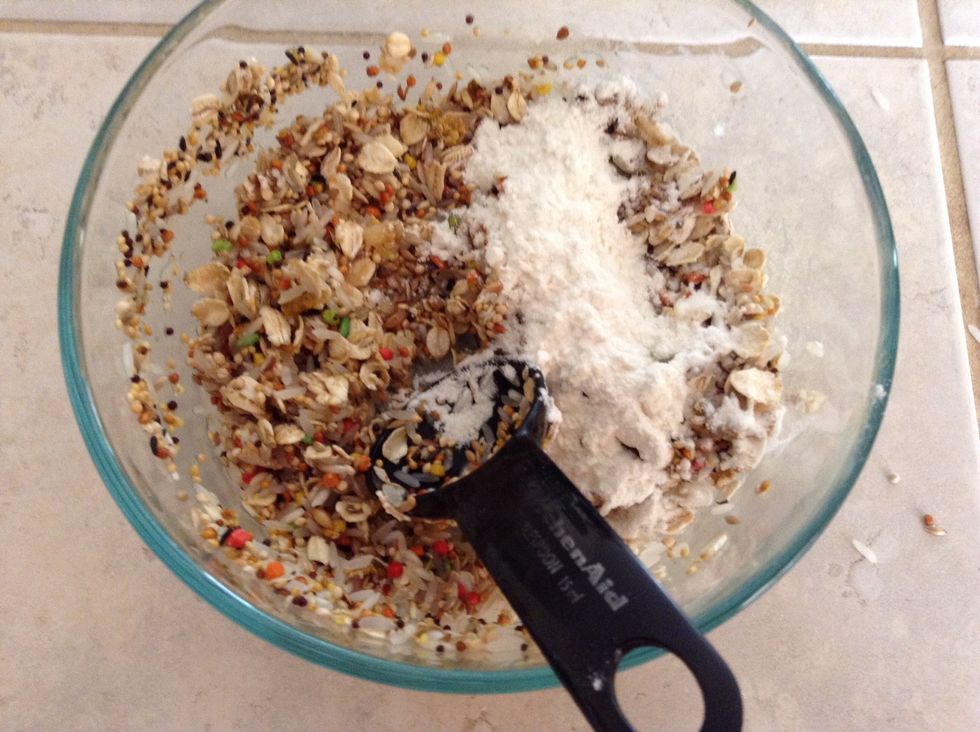 Add flour if the mixture gets too sticky