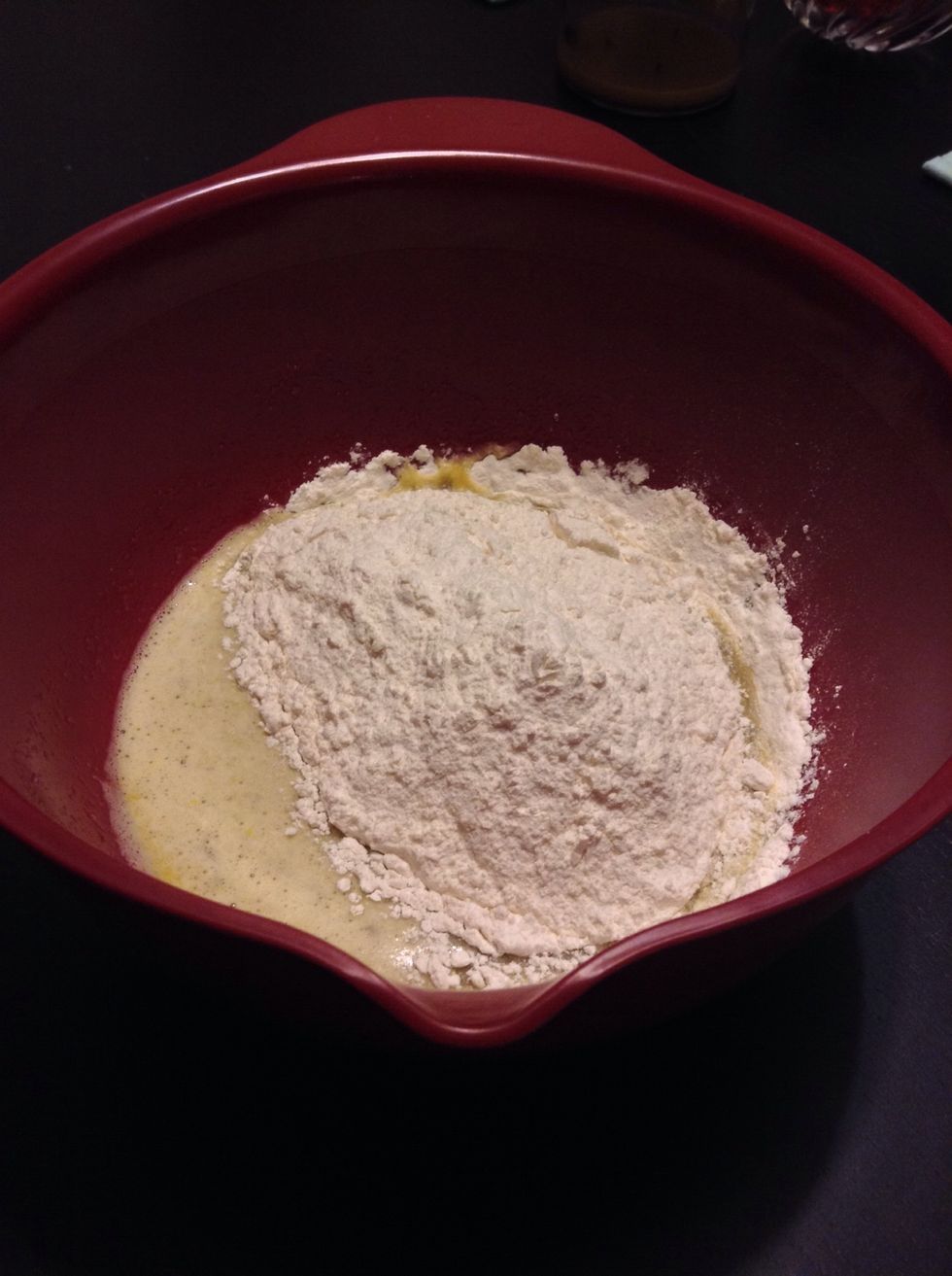 Add flour mixture and beat until smooth :)!