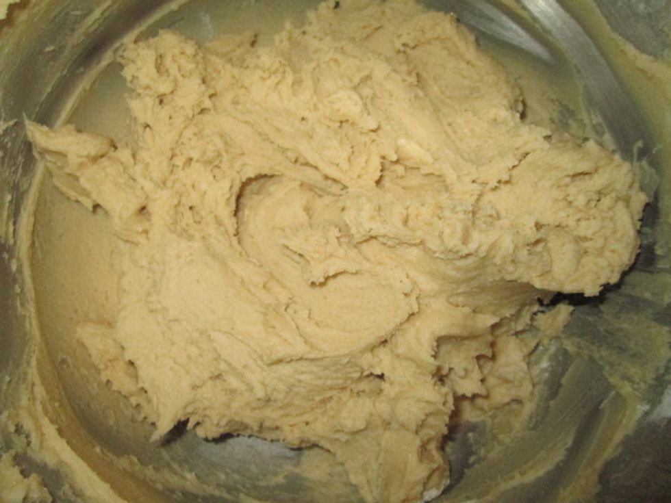 Add flour mixture and mix just until combined.
