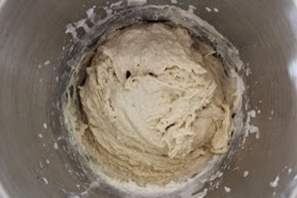 Add flour, oil and salt