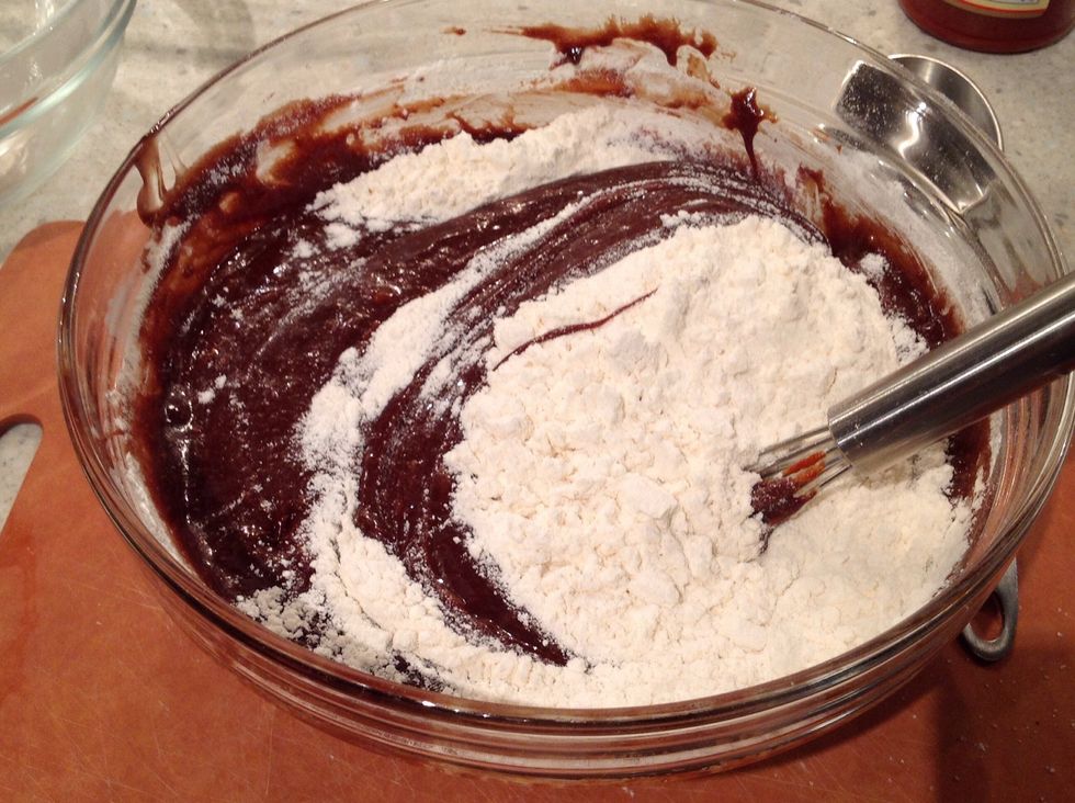 Add flour & salt \ud83d\ude09 and stir out the lumps.