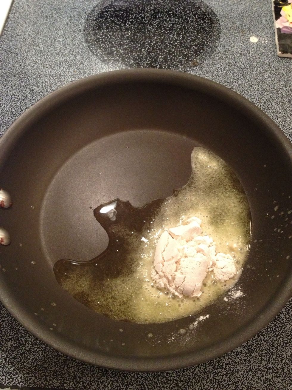 Add flour.  Stir well.