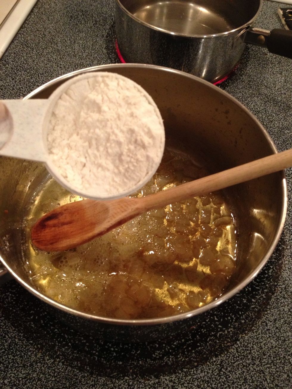 Add flour.