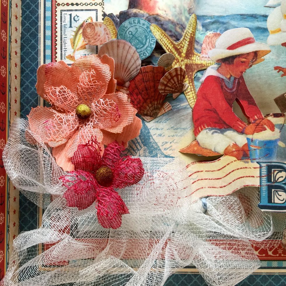 Add flowers or the embellishments you like.