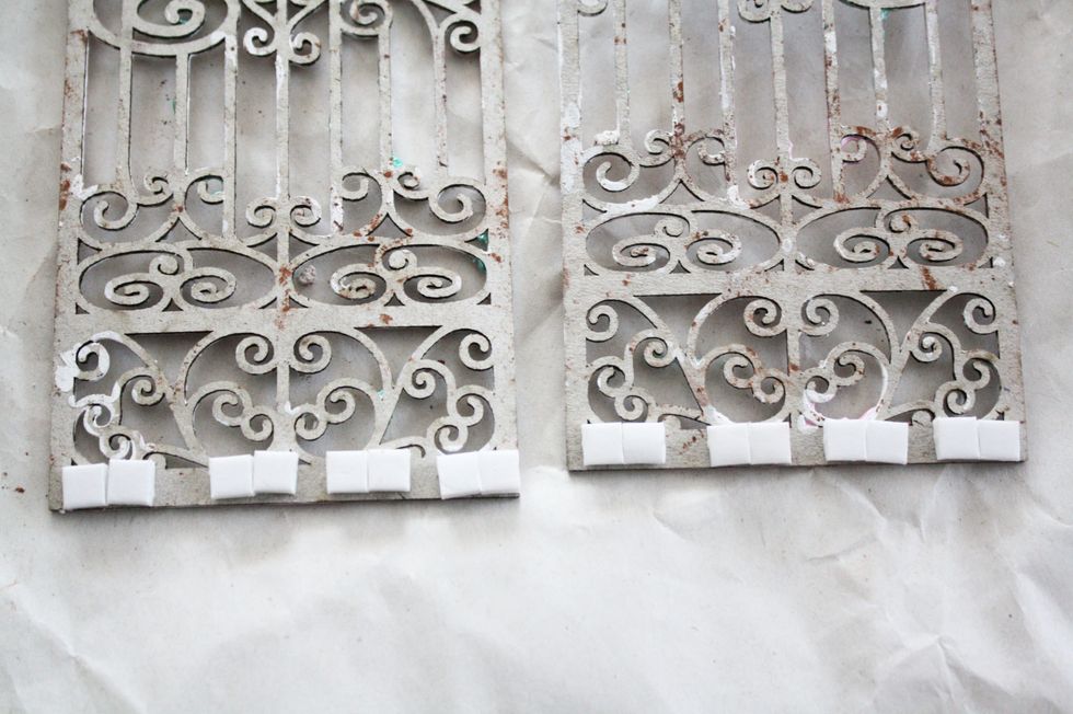 add foam tape just to the bottom of the gates