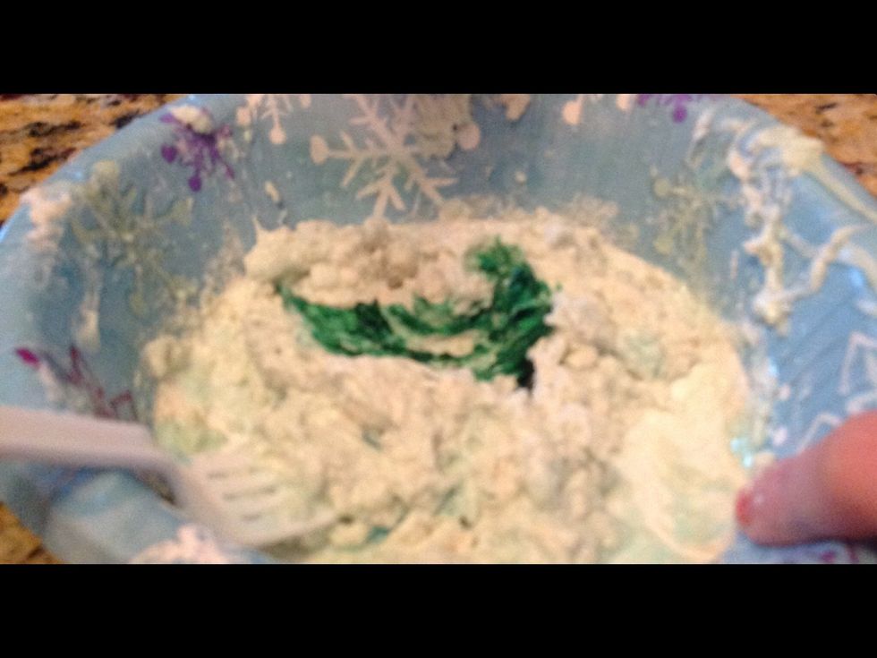 Add food coloring if you want