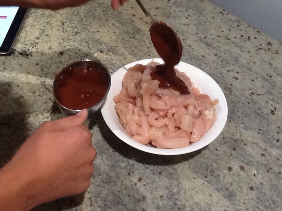 Add four table spoons hoisin Sauce