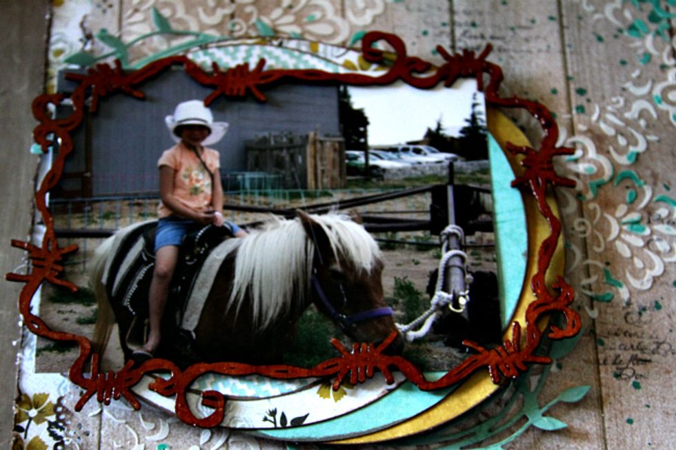 Add frame and photo to layout