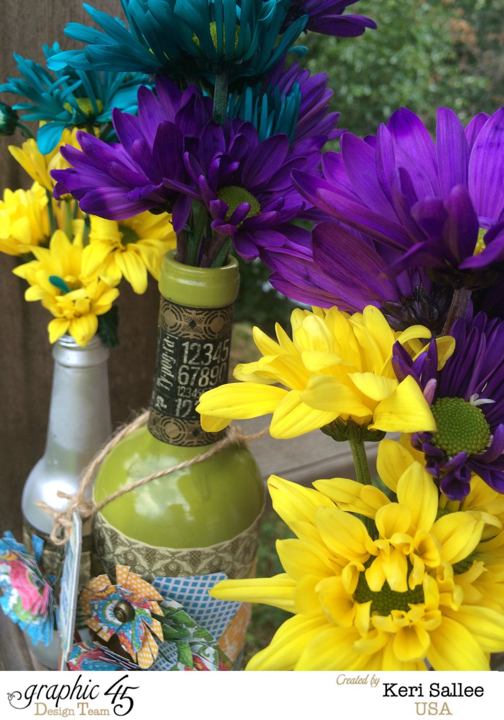 Add fresh flowers and you're done!!!