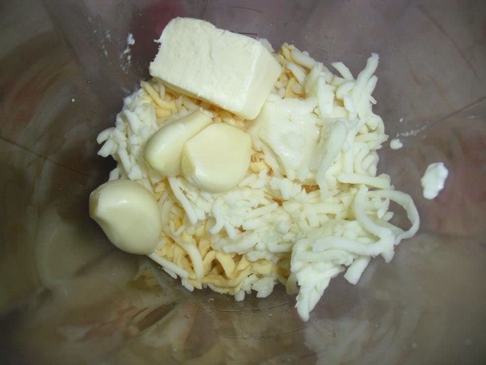 Add fresh garlic peeled and crushed