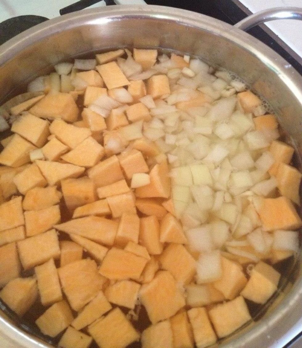 Add garlic and onions