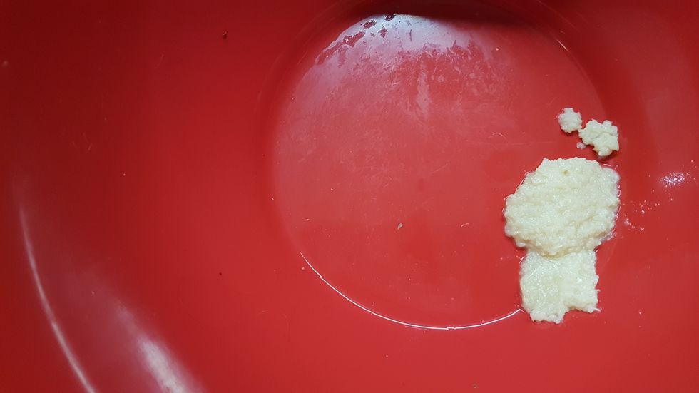 Add garlic to a bowl.