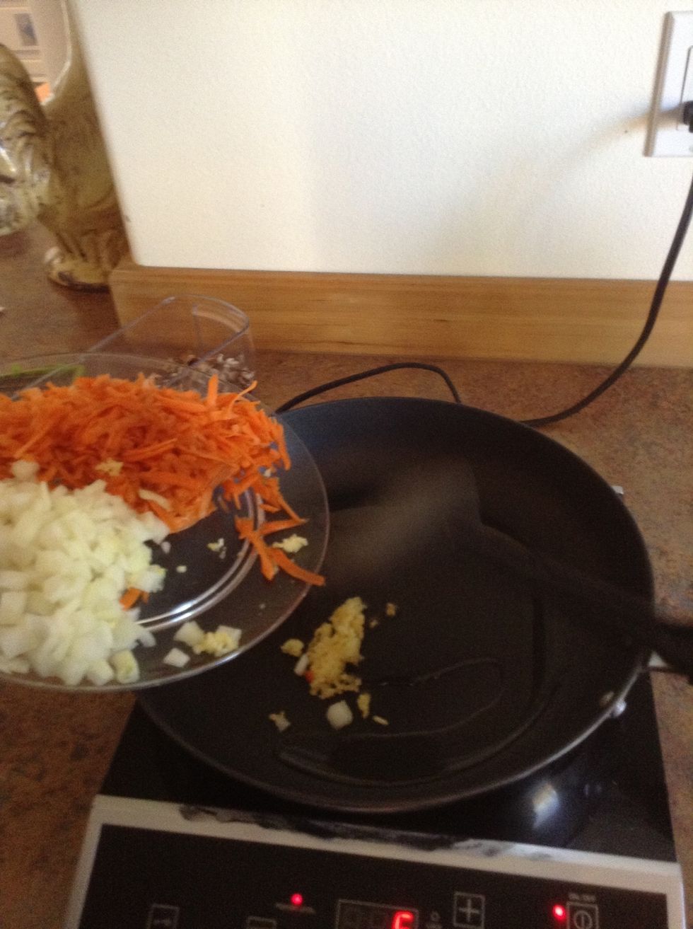 Add garlic to skillet