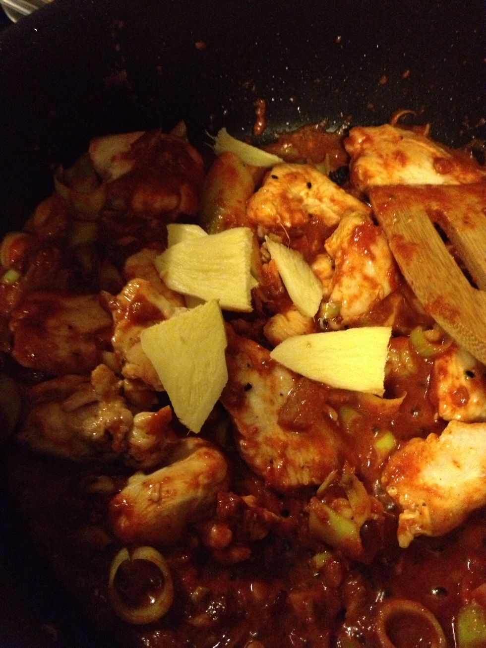 Add ginger at this time.
