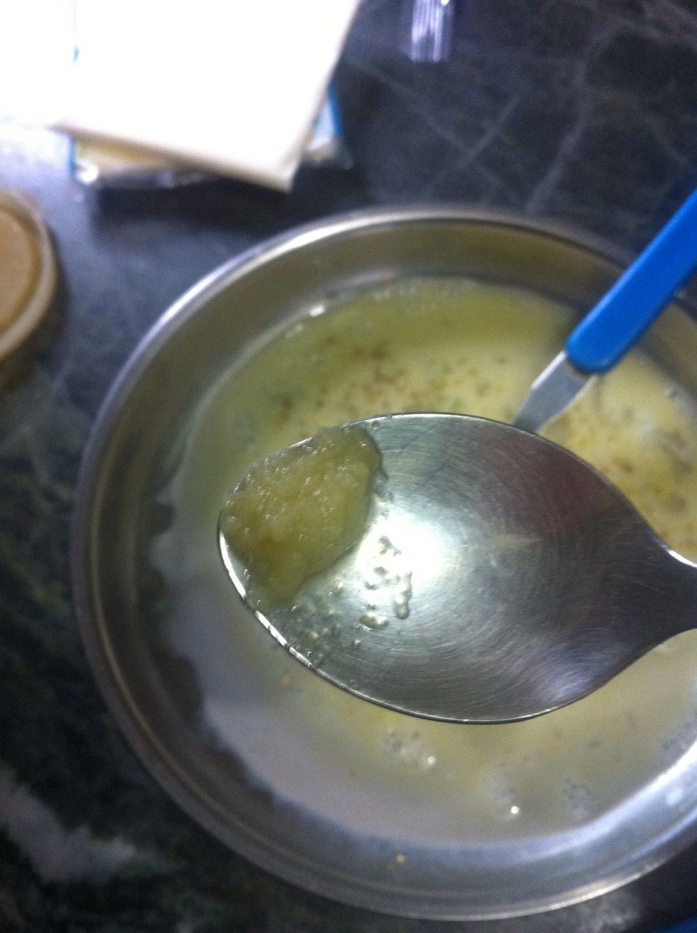 Add ginger garlic paste or u can just grate one garlic clove