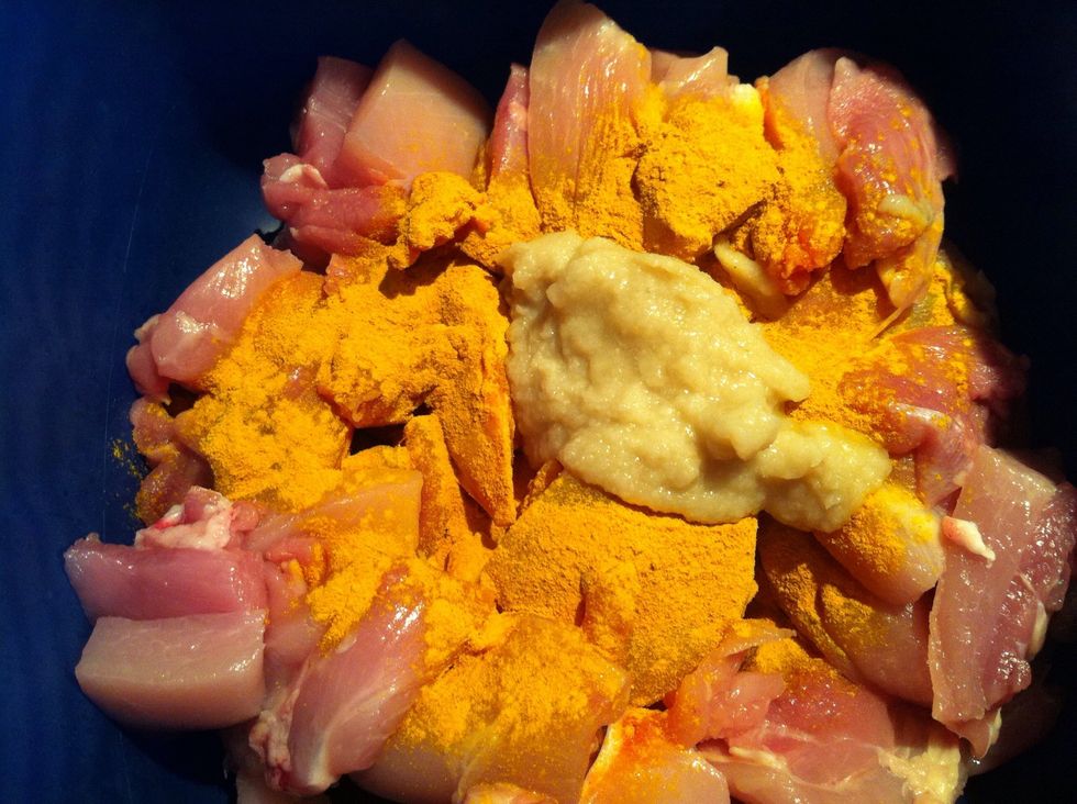 Add ginger garlic paste