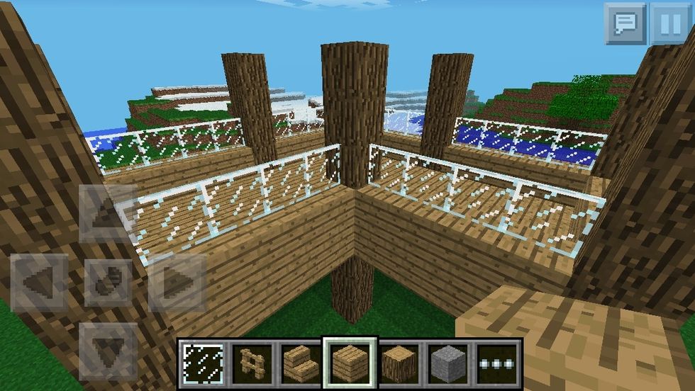 Add Glass or Glass Panes on the Wooden Planks.