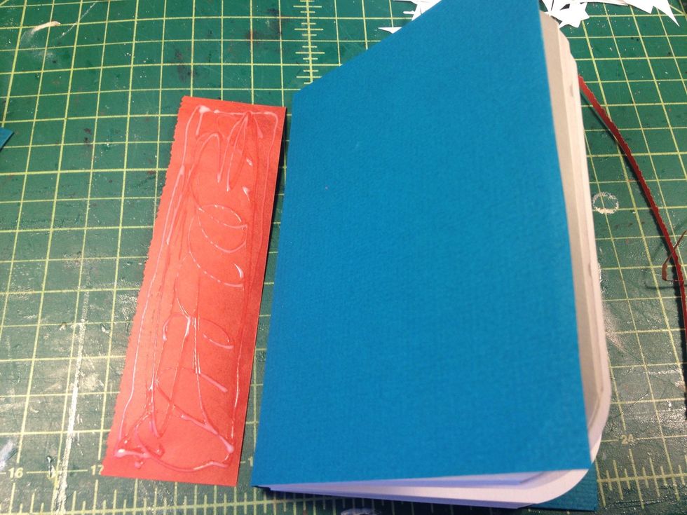 Add glue to the back