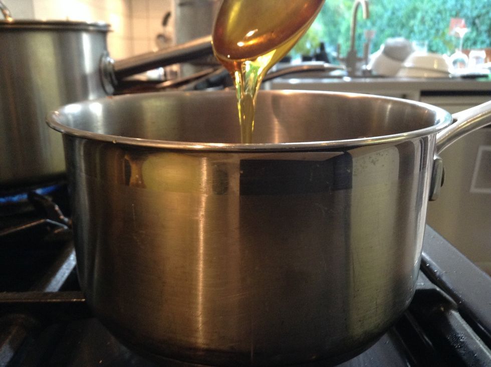 Add golden syrup (I used 2tbsp of kernels so the same amount of golden syrup)