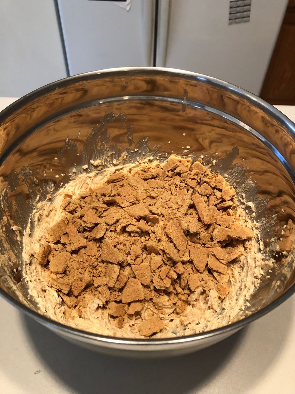 Add graham crackers.
