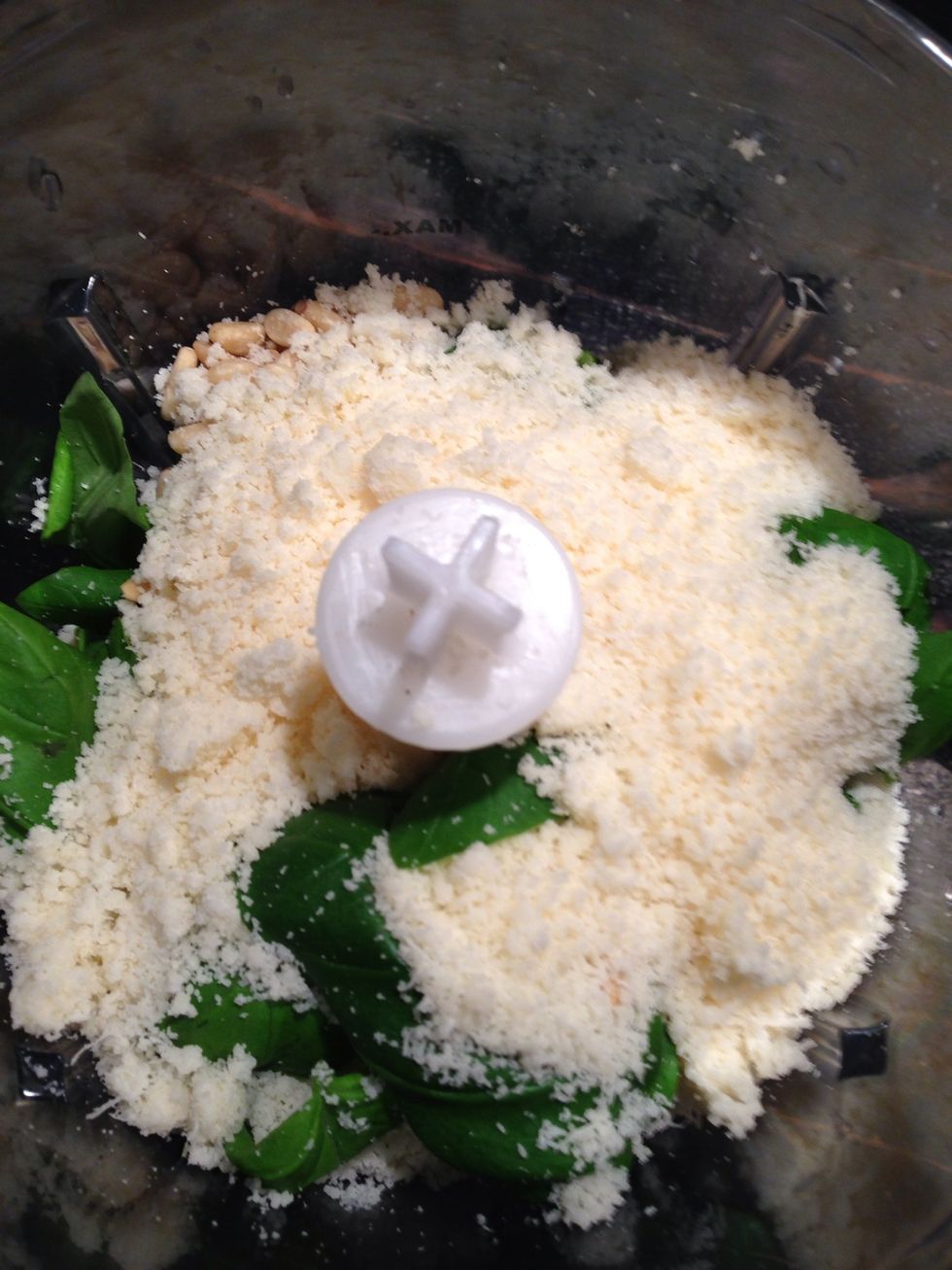 Add grated parmesan cheese