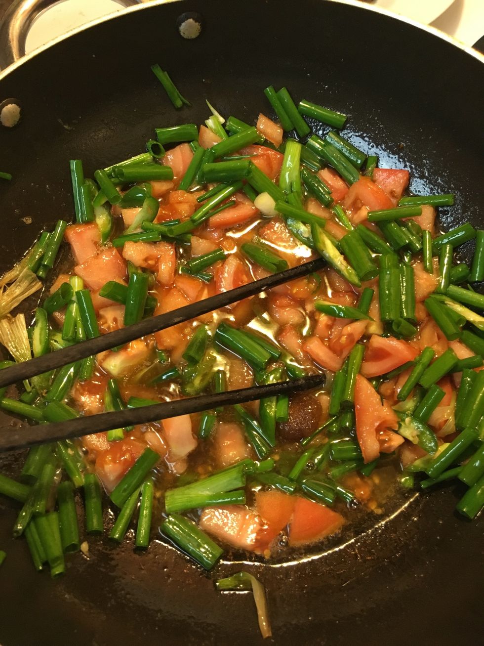 Add green onion