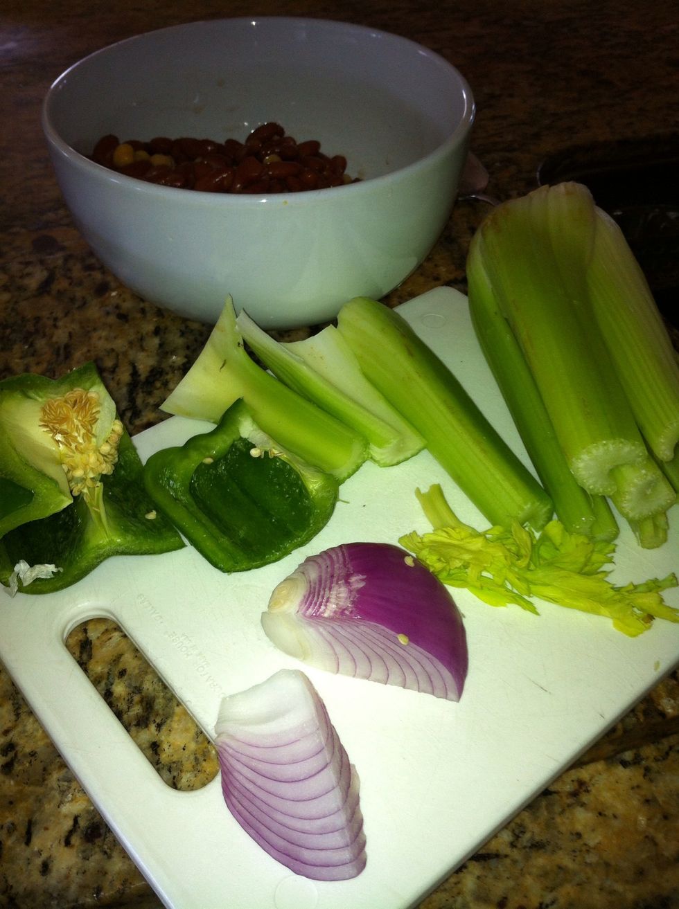 add greens and onios