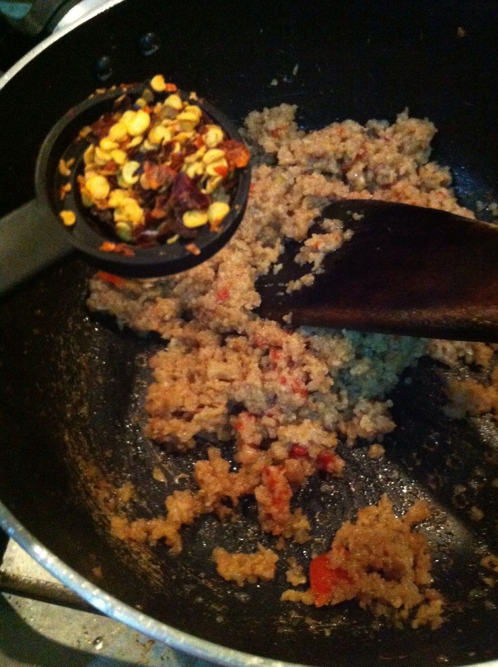 add ground chilli