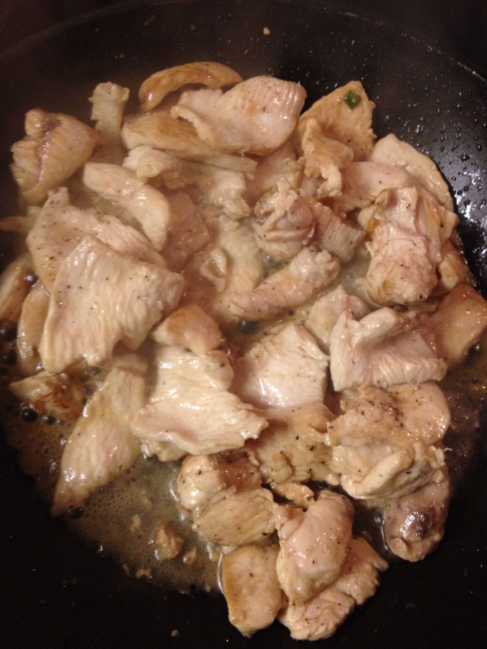 Add ground pepper and let it fully cooked for about 4 minutes