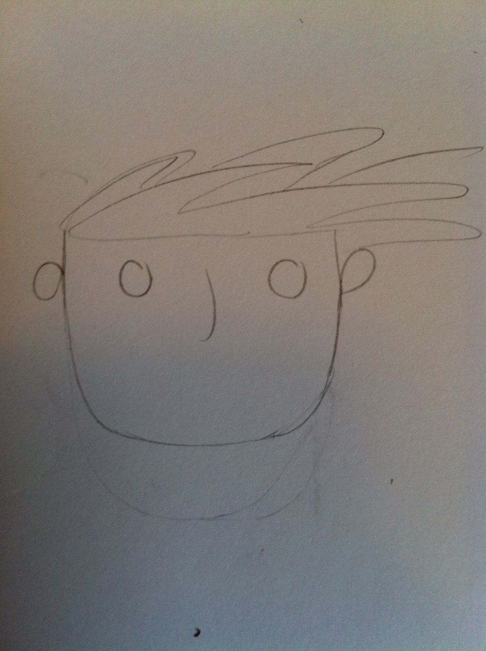 Add hair. It can be any kind of hair you want! Be creative!