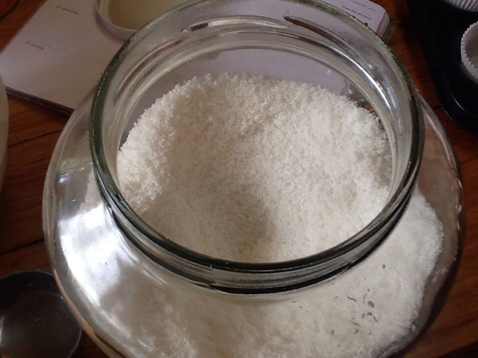 add half a cup of normal (desiccated) coconut