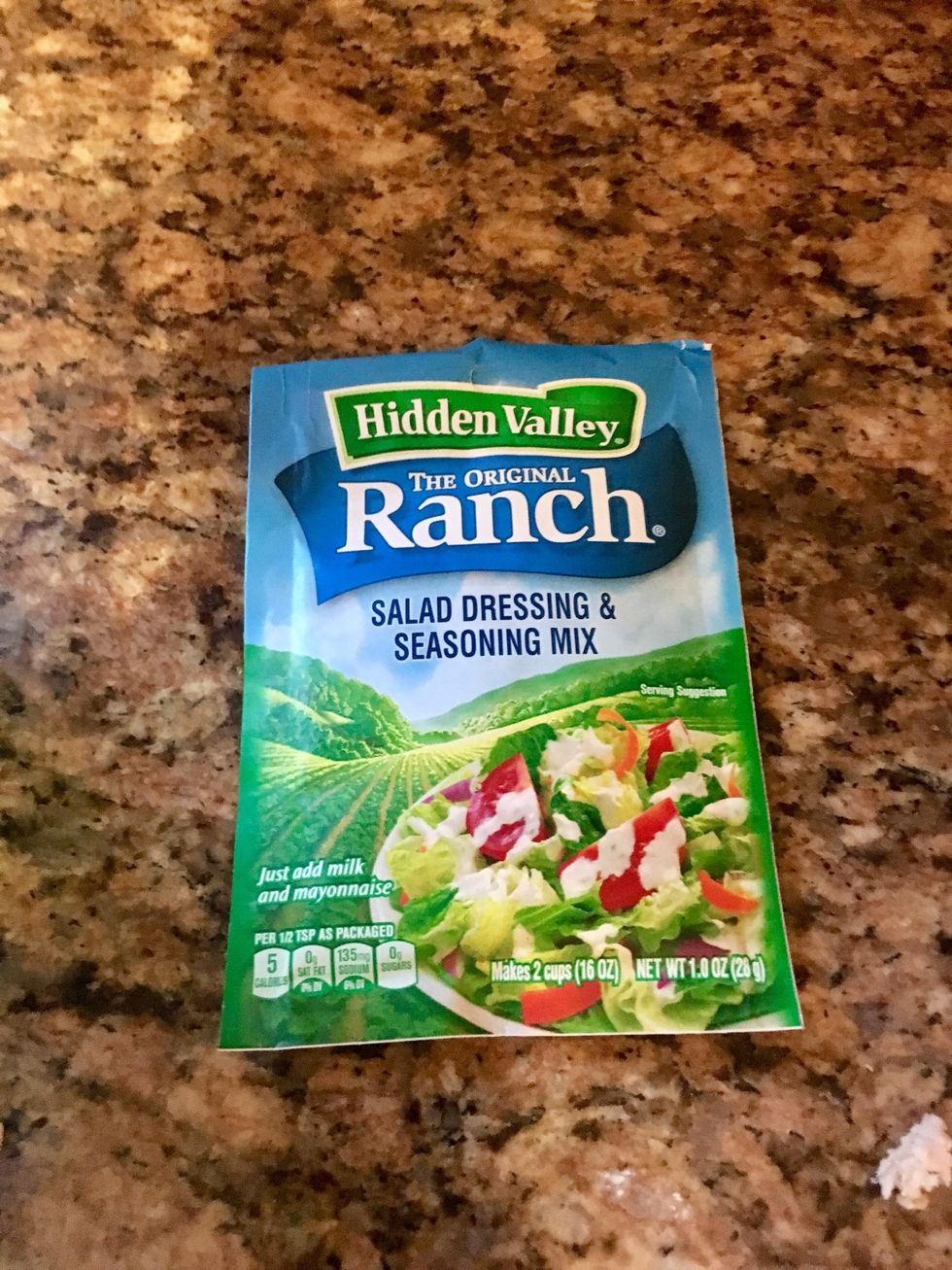 Add Half a pack of ranch dressing seasoning