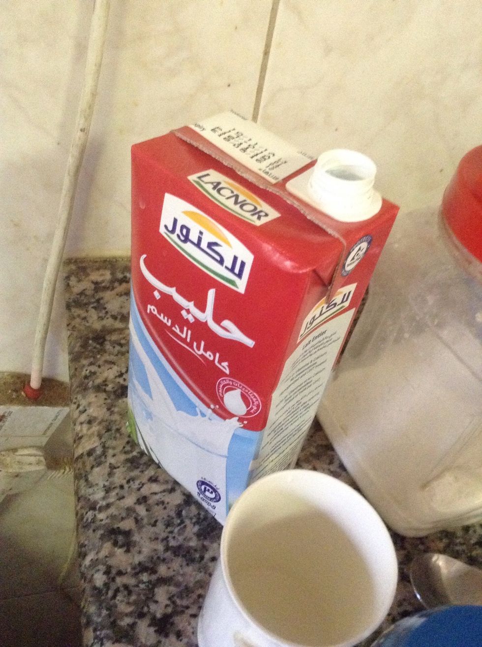 Add half cup of milk
