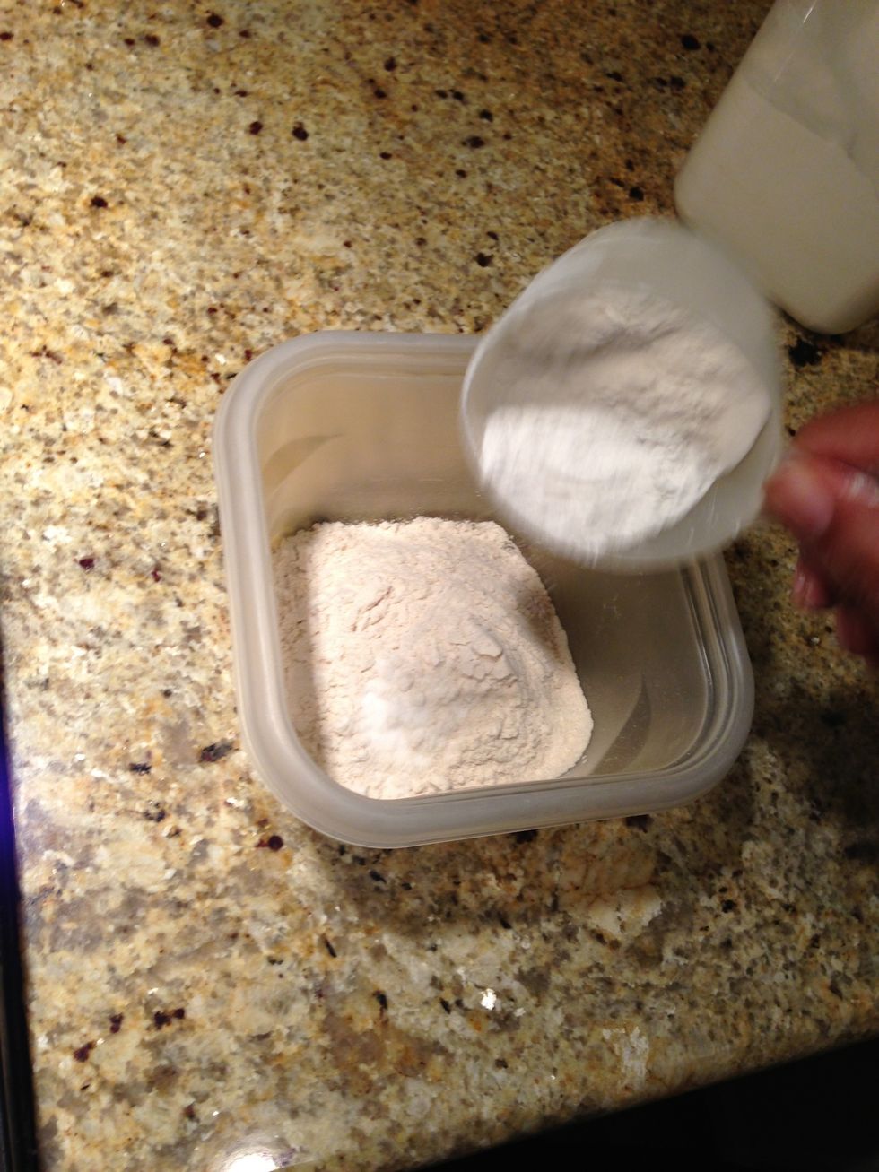 Add half cup of rice flour