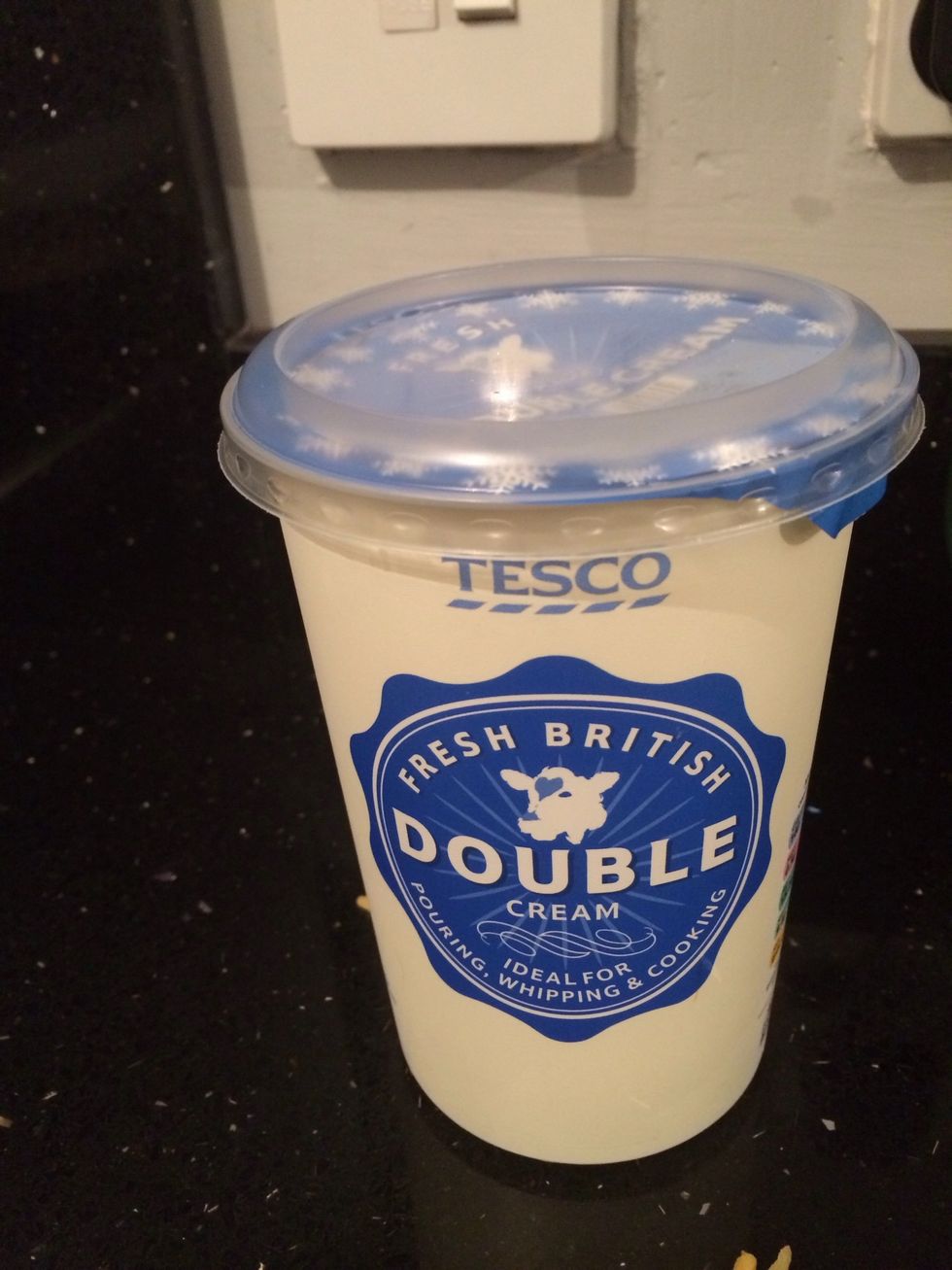 Add half of the cream