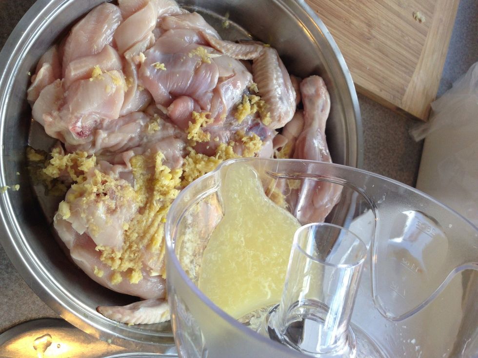 Add half squeezed lemon