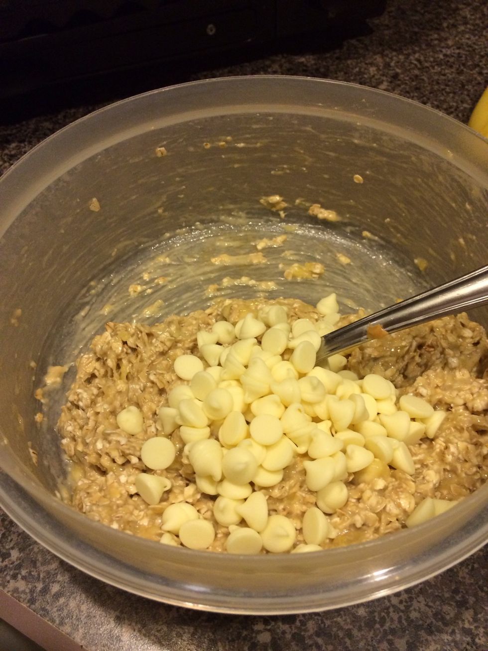 Add handful of candy chips.