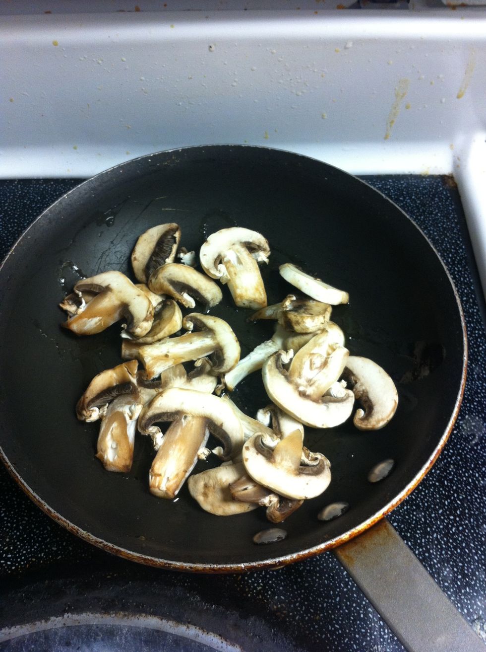 Add handful of sliced Mushrooms.