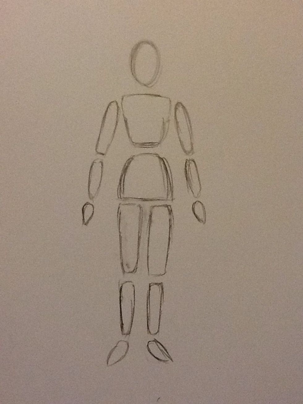 Add hands and feet.